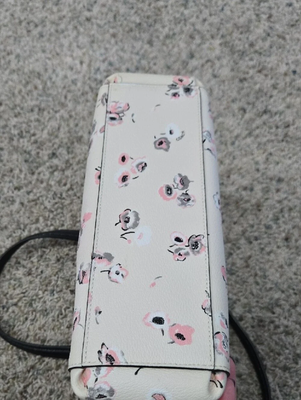 Coach Floral Mini Satchel in Cream, Pink and Black